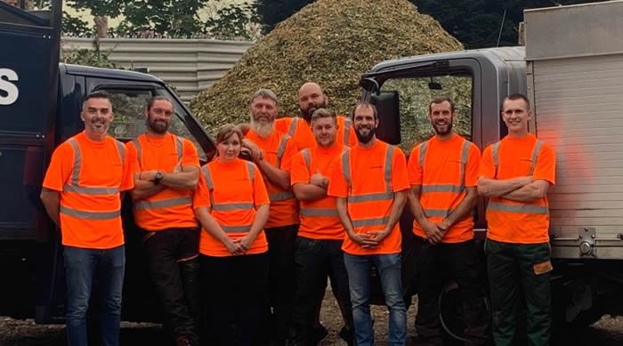 our team of tree surgeons who work throughout the burnley area